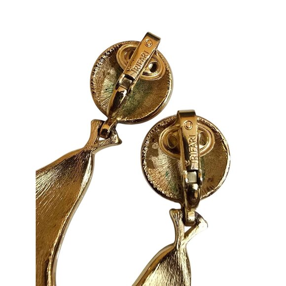 Incredible Rare 1960s Pristine Trifari Egyptian Revival Necklace Set (A9406) - Picture 7 of 9